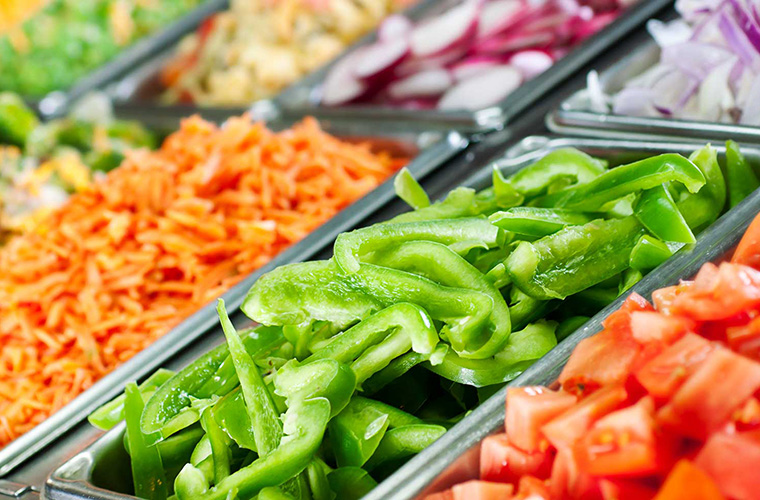 image of a salad bar