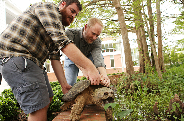 Dr. Brad Moon with graduate student