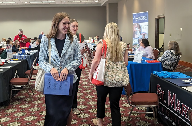 Students at Education Interviewing Day