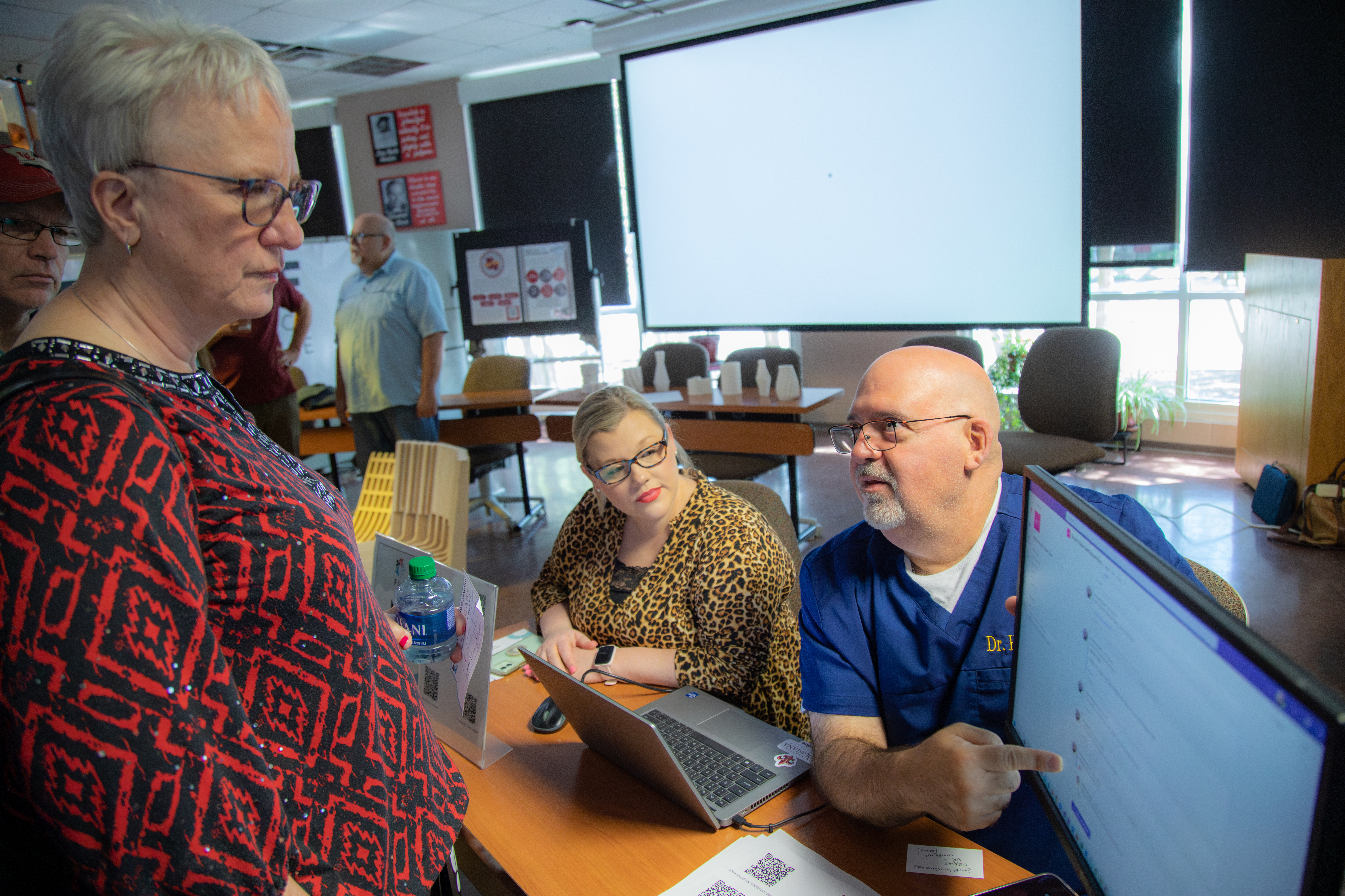 FLC members present their research during the 2023 Faculty Learning Community Showcase.