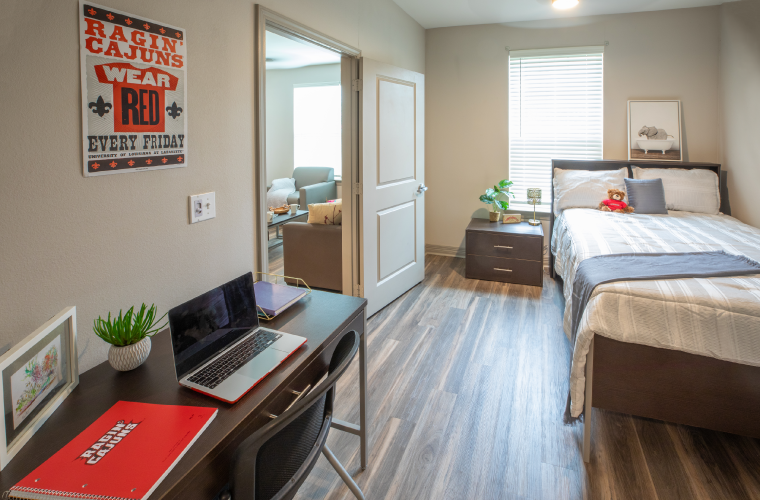 The Heritage Apartment bedroom decorated