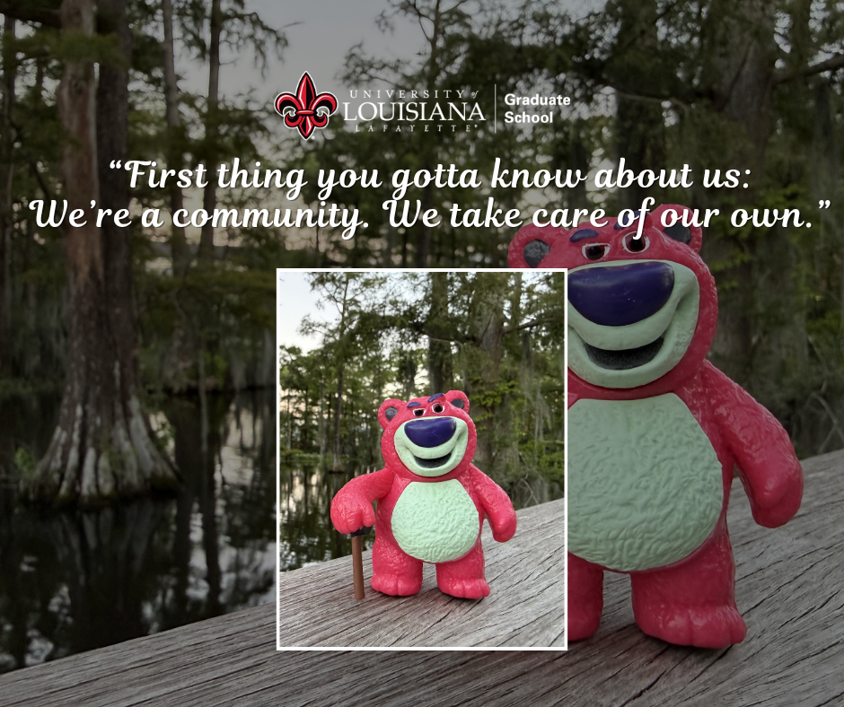 "First thing you gotta know about us: We're a community. We take care of our own." Lotso on the ledge by the swamp