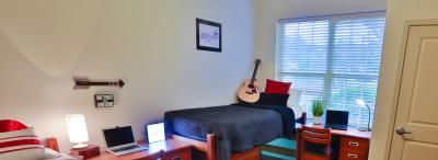 Residence hall room at UL Lafayette
