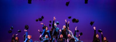 UL Lafayette students performing on stage
