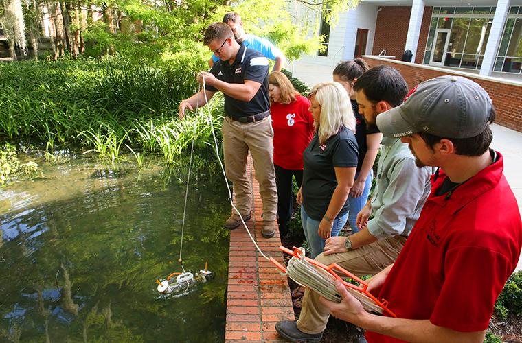 UL Lafayette class at Cypress Lake