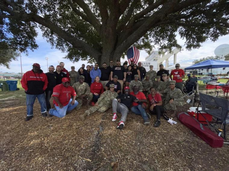 Tailgating at the Louisiana Salutes Military Appreciation Football Game