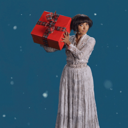Gif of shaking large present