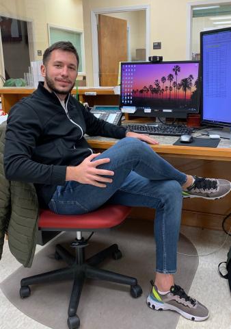 Rade Pavic in the Graduate School Office